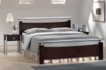 Кровать двуспальная металлическая деревянная MADRYT