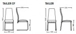 Металевий кухонний стілець TAILER CF chrome