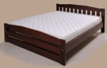 Двоспальне дерев'яне ліжко АЛЬФА-1