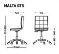 Офисное компьютерное кресло для персонала MALTA GTS
