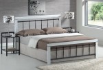 Кровать двуспальная металлическая деревянная BERLIN