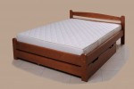 Двоспальне дерев'яне ліжко ВЕГА-4