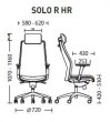 Офісне комп'ютерне крісло для керівників SOLO R HR