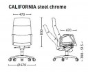 Крісло CALIFORNIA steel chrome