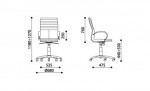 Розміри крісла GALAXY steel LB chrome