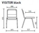 Розміри стільця VISITOR