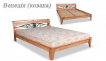 Кровать двуспальная деревянная ВЕНЕЦИЯ с ковкой