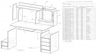 Схема збирання комп'ютерного столу Ніка-12
