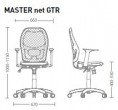 Офісне комп'ютерне крісло MASTER net GTR