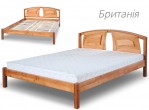 Ліжко двоспальне дерев'яне БРИТАНІЯ кована
