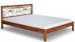 Ліжко двоспальне дерев'яне МОДЕРН кована