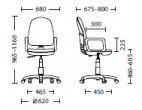 Офисное компьютерное кресло для персонала COMFORT GTP Freestyle