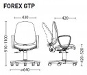 Офисное компьютерное кресло для персонала FOREX GTP