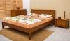 Деревянная кровать СИТИ (интарсия) без изножья