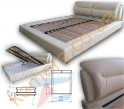 Кровать с подъемным механизмом TURIN