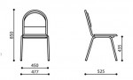 Розміри стільця SEVEN
