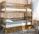 Двухъярусная детская деревянная кровать ЕВА