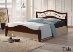Ліжко двоспальне металеве дерев'яне TALA