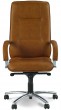 Директорское кожаное кресло для руководителей STAR steel chrome