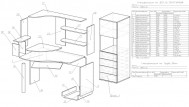 Схема збирання комп'ютерного столу Ніка-24