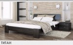 Двоспальне дерев'яне ліжко ТИТАН