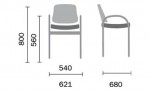 Розміри крісла STAFF