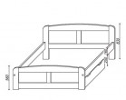 Купить деревянная кровать ЛИРА 3 Темп