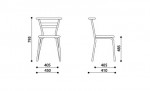 Размеры стула MARCO chrome