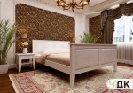 Купить кровать деревянная МАЙЯ с высоким изножьем