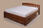 Двоспальне дерев'яне ліжко АЛЬФА-4