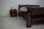 Кровать двуспальная деревянная МИЛАНА Люкс