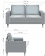 Купити диван офісний Monet 2 | АМФ