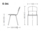 Ученический мягкий стул E-264
