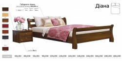 Деревянная кровать ДИАНА