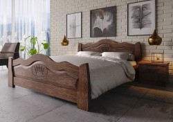 Деревянная кровать КОРОНА