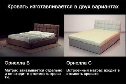 Двоспальне ліжко ОРНЕЛЛА з механізмом