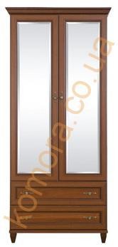Шкаф 2-х дверный с зеркалом РОКСОЛАНА