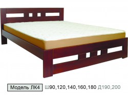 Дерев'яне ліжко ЛК4