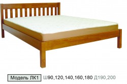 Дерев'яне ліжко ЛК1